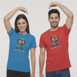 Heart Hands Monkeys  - Sweet Mimo & Zina T Shirt