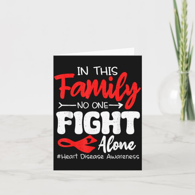 Heart Health Heart Disease Awareness Chd Family Su Kort (Framsida)
