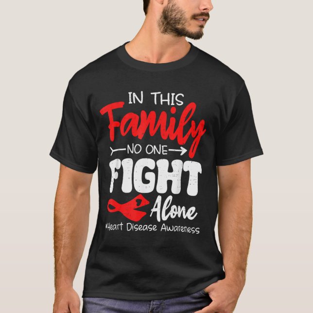 Heart Health Heart Disease Awareness Chd Family Su T Shirt (Framsida)