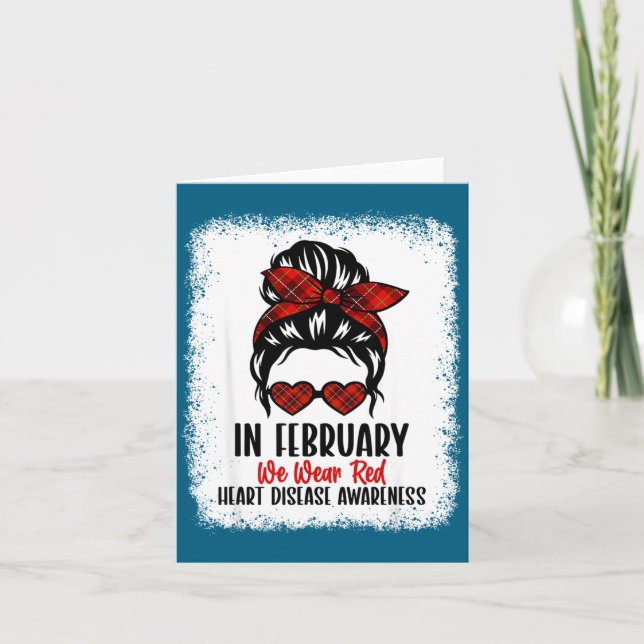 Heart Health Heart Disease Awareness Heartbeat Chd Kort (Framsida)