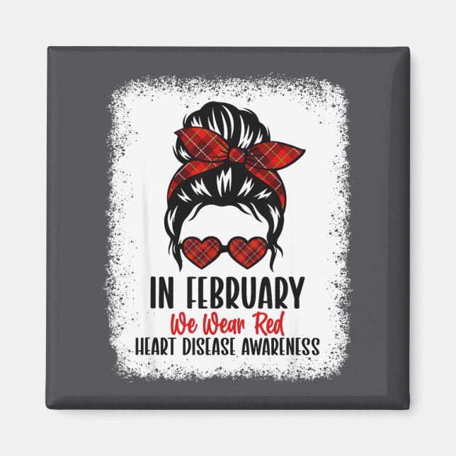 Heart Health Heart Disease Awareness Heartbeat Chd Magnet (Framsidan)