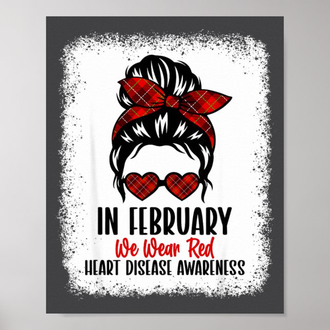 Heart Health Heart Disease Awareness Heartbeat Chd Poster (Framsidan)