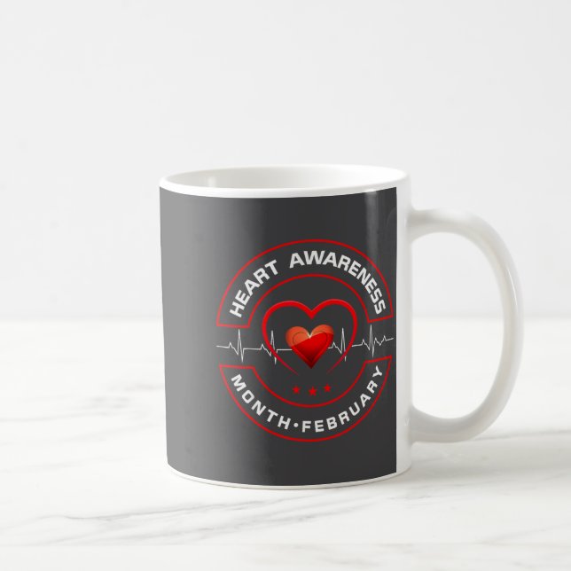 Heart Health Month February American Heart Health  Kaffemugg (Höger)