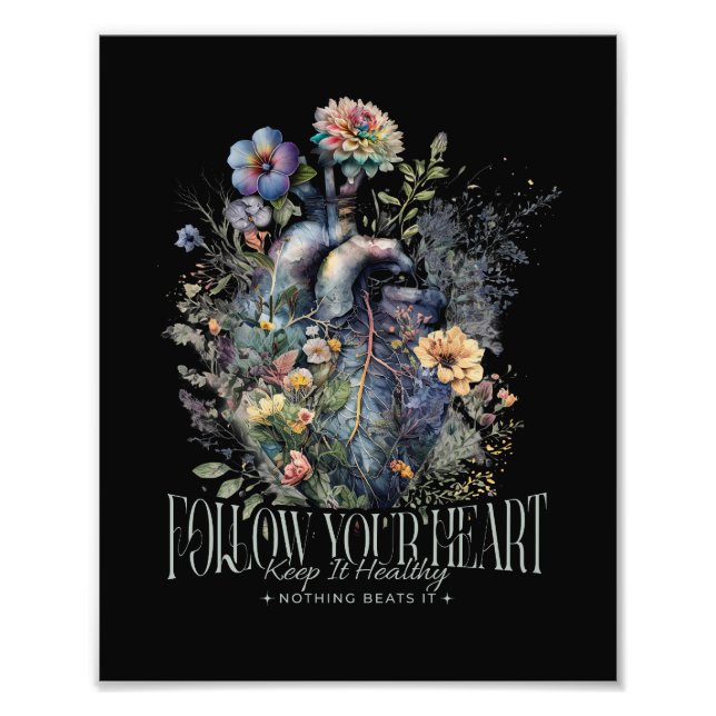 Heart Health Pun Fototryck (Framsidan)