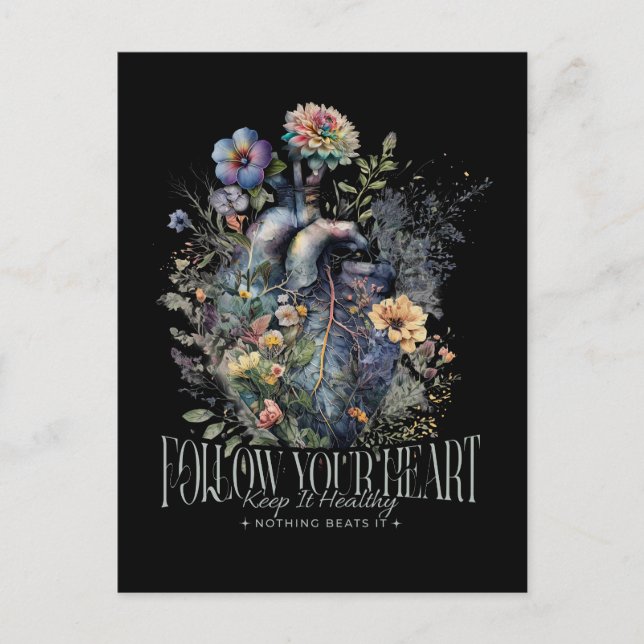 Heart Health Pun Vykort (Framsida)