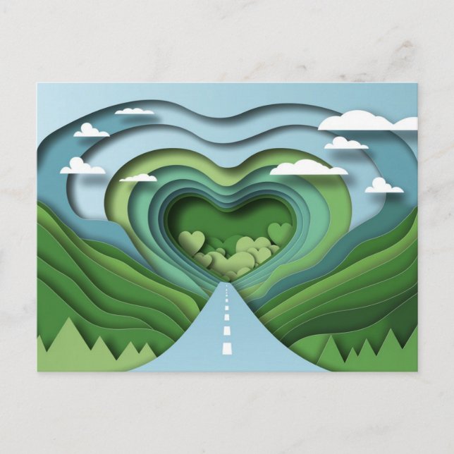 Heart Highway Road-vykort Vykort (Framsida)