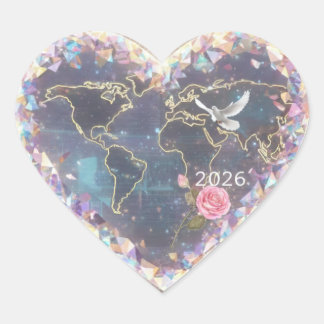 HEART HJÄRTFORMAT KLISTERMÄRKE