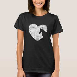 Heart Horse Graphic Horse Lover Equestrian Rider H T Shirt