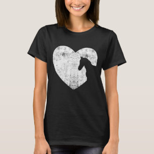 Heart Horse Graphic Horse Lover Equestrian Rider H T Shirt