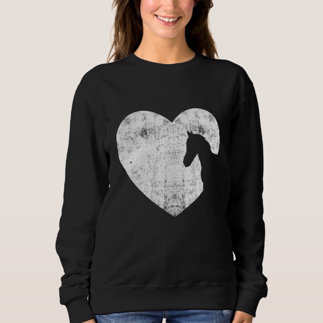 Heart Horse Graphic Horse Lover Equestrian Rider H T Shirt (Framsida)