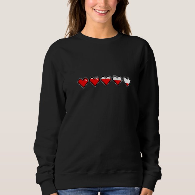 Heart Hp Pub 8-bitars minimalistisk estetisk retro T Shirt (Framsida)