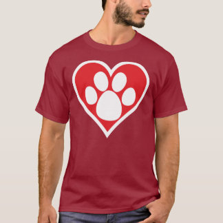 Heart Hund Tass (Mörk) Tee