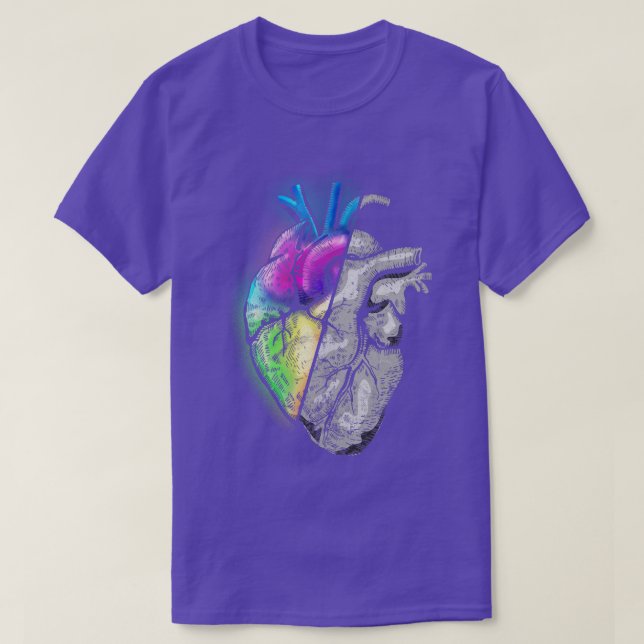 HEART IN HALF T SHIRT (Design framsida)