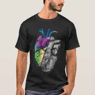 Heart in Half With You And Without You Love and T Shirt