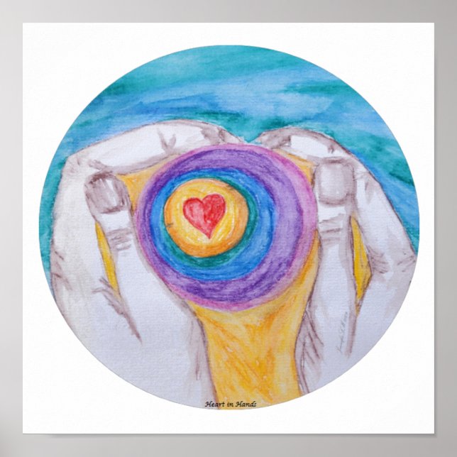 Heart in Hands HIH-Circle-NoWords-Titled-digSigned Poster (Framsidan)