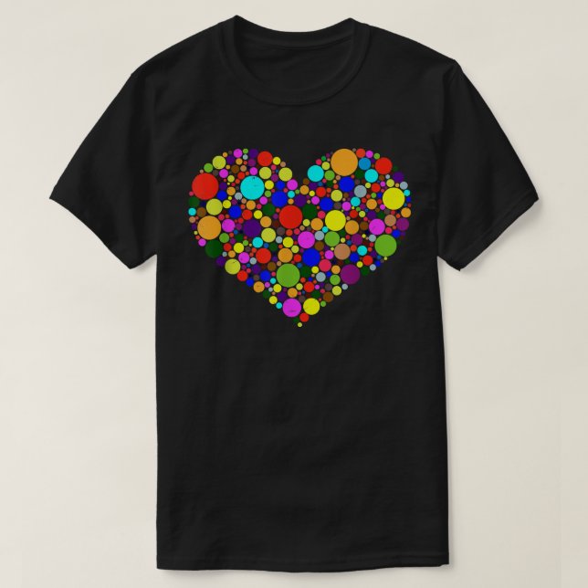 Heart Internationell Dot Day 15:e Polka D T Shirt (Design framsida)