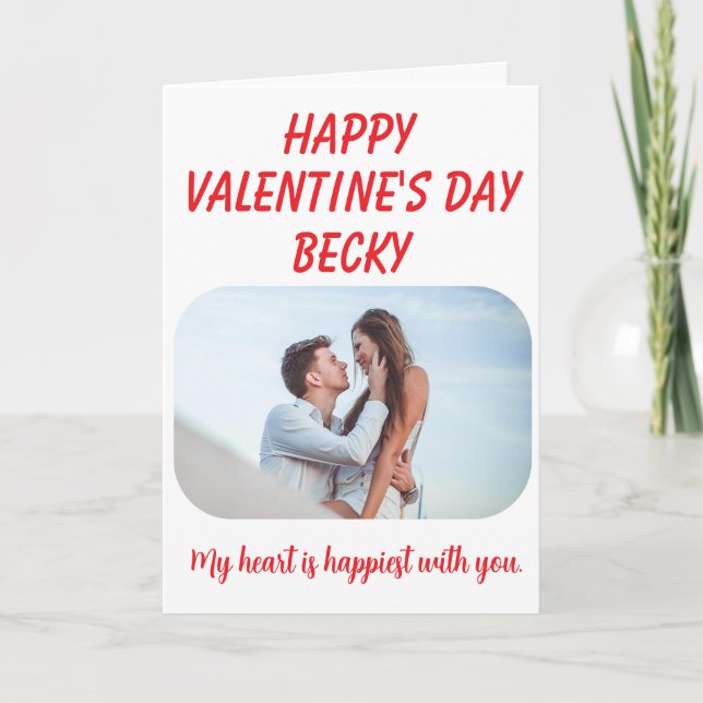 Heart is Happiest - Valentine's Day  Kort (Framsida)
