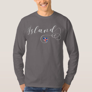 Heart-Islandet Tee Shirt, Ísland