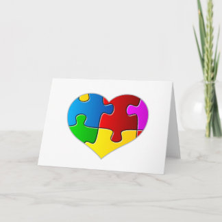 Heart Jigszawa Puzzle Kort
