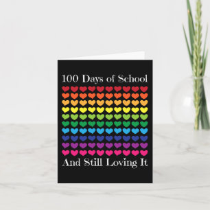Heart Kärlek 100 dagar av skollärarbarn Boy Girl G Kort