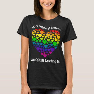 Heart Kärlek 100 dagars skollärarflicka Gif T Shirt