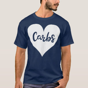 Heart Kärlek Carbs Bread Gym Yoga Workout Manar Wo T Shirt