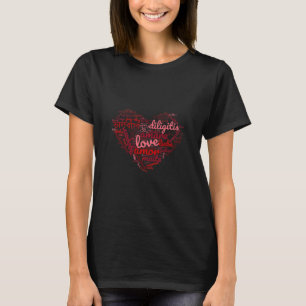 Heart kärlek form amore liebe aloha kärlek t shirt