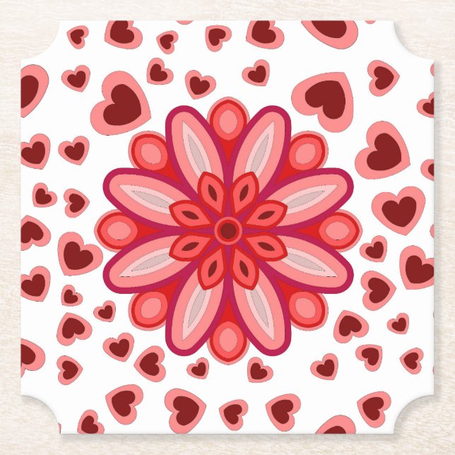 HEART KÄRLEK GIRLFRIEND WIFE ANNIVERSARY GIFT PART UNDERLÄGG PAPPER (Framsida)