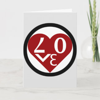 Heart Kärlek hälsningskort "Be min Valentine" Helgkort
