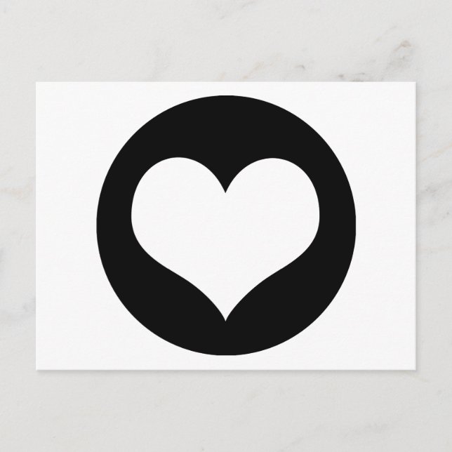 Heart Kärlek ideologi Vykort (Framsida)