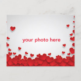 Heart kärlek med foto vykort