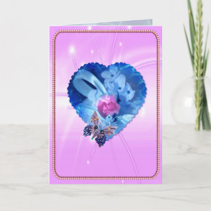 Heart Kärlek Mors dag Card Kort