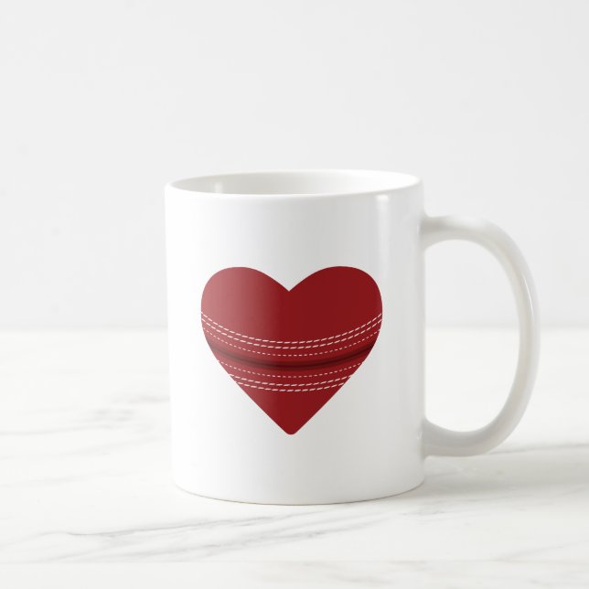Heart Kärlek och Live Cricket Kaffemugg (Höger)