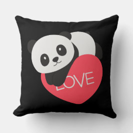 Heart Kärlek Panda Kudde