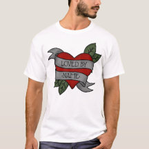Heart Kärlek Sash T-shirt