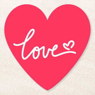 Heart kärlek underlägg bröllopsförmåner papper