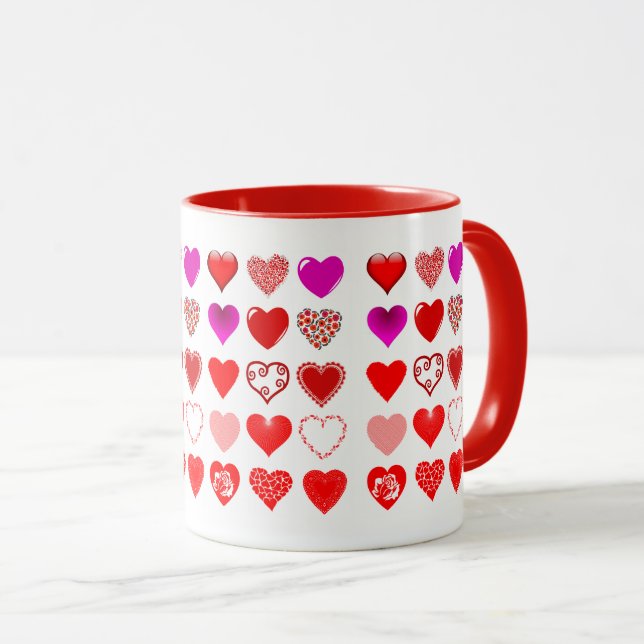 Heart Kärlek Valentine Mugg (Framsida höger)