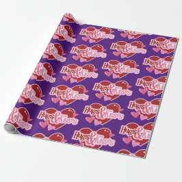 Heart Kärlek Valentine Wrapping Papper Presentpapper