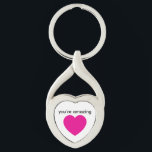 heart keychain keepsake twisted heart silverfärgad nyckelring<br><div class="desc">a great gift for loved ones and family or a reminder for yourself</div>