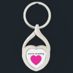 heart keychain keepsake twisted heart silverfärgad nyckelring<br><div class="desc">a great gift for loved ones and family or a reminder for yourself</div>