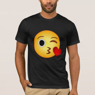 Heart kiss emoji t shirt