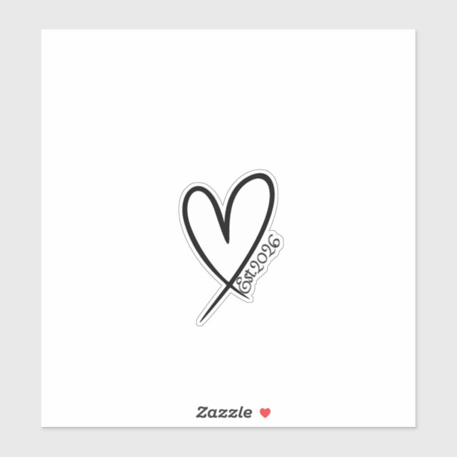 heart  klistermärken (Ark)