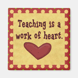 Heart Lärares arbete Magnet