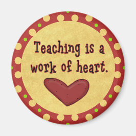 Heart Lärares arbete Magnet