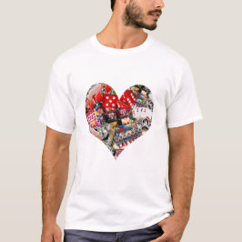 Heart - Las Vegas-spelkortsform T Shirt