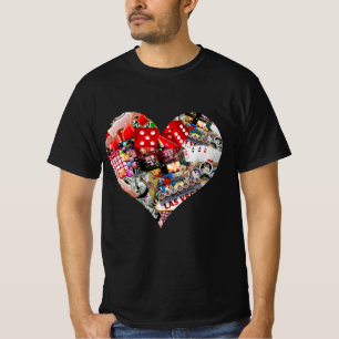 Heart - Las Vegas-spelkortsform T Shirt