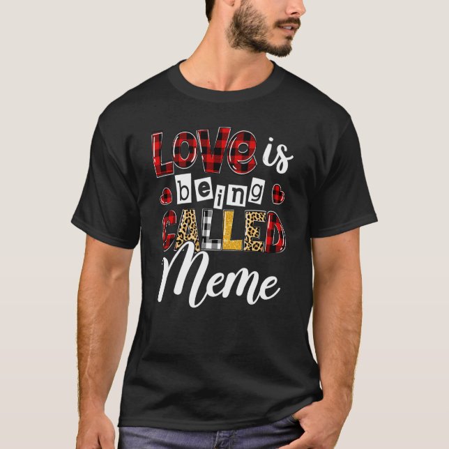 Heart Leopard Kärlek kallas Meme Lycklig Moth T Shirt (Framsida)