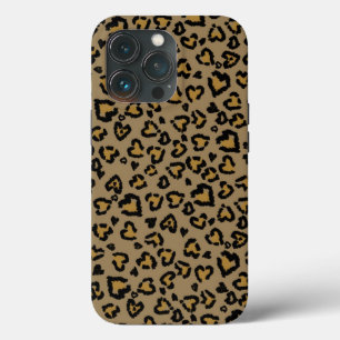 Heart Leopard Mönster i Natural Färg