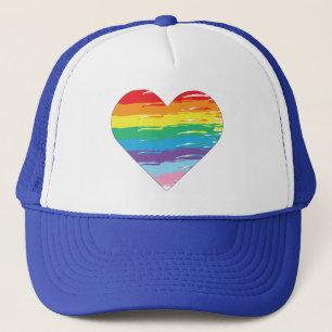 HEART LGBTQIA Rainbow Flagga, Gay pride Keps