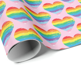HEART LGBTQIA Rainbow Pride Kärlek Coola Presentpapper